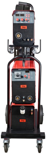 Сварочный полуавтомат INMIG 500T DW SYN + Подающий механизм DRIVE INMIG DW SYN + Шланг-пакет 5 м + Горелка FB 500 3 м + Блок жидкостного охлаждения + Тележка в Санкт-Петербурге фото