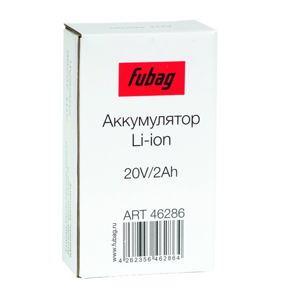 Аккумуляторная батарея FLI5S1P1202 Li-ion к бензиновым газонокосилкам FUBAG с электростартером и минирайдеру (20V/2Ah) в Санкт-Петербурге фото