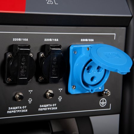 Бензиновый генератор с электростартером и коннектором автоматики FUBAG BS 7500 A ES в Санкт-Петербурге фото