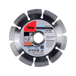 Алмазный отрезной диск FUBAG Beton Pro D125 мм/ 22.2 мм по бетону в Санкт-Петербурге фото