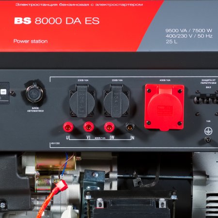 Бензиновый генератор FUBAG BS 8000 DA ES (трехфазный) с электростартером и коннектором автоматики в Санкт-Петербурге фото